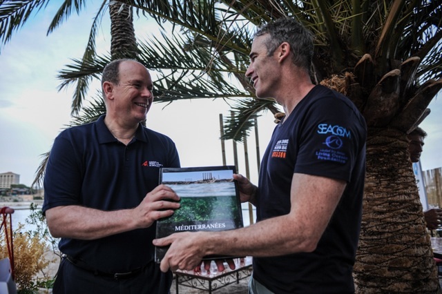Lewis Pugh meets Prince Albert II - Seven Swims in the Seven Seas for 1 Reason
