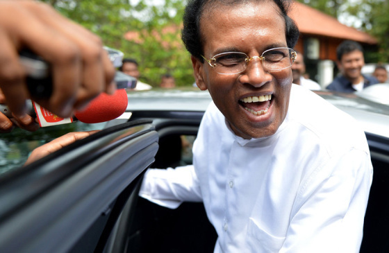 Maithripala Sirisena - Photo via Sangam - CC BY 2.0