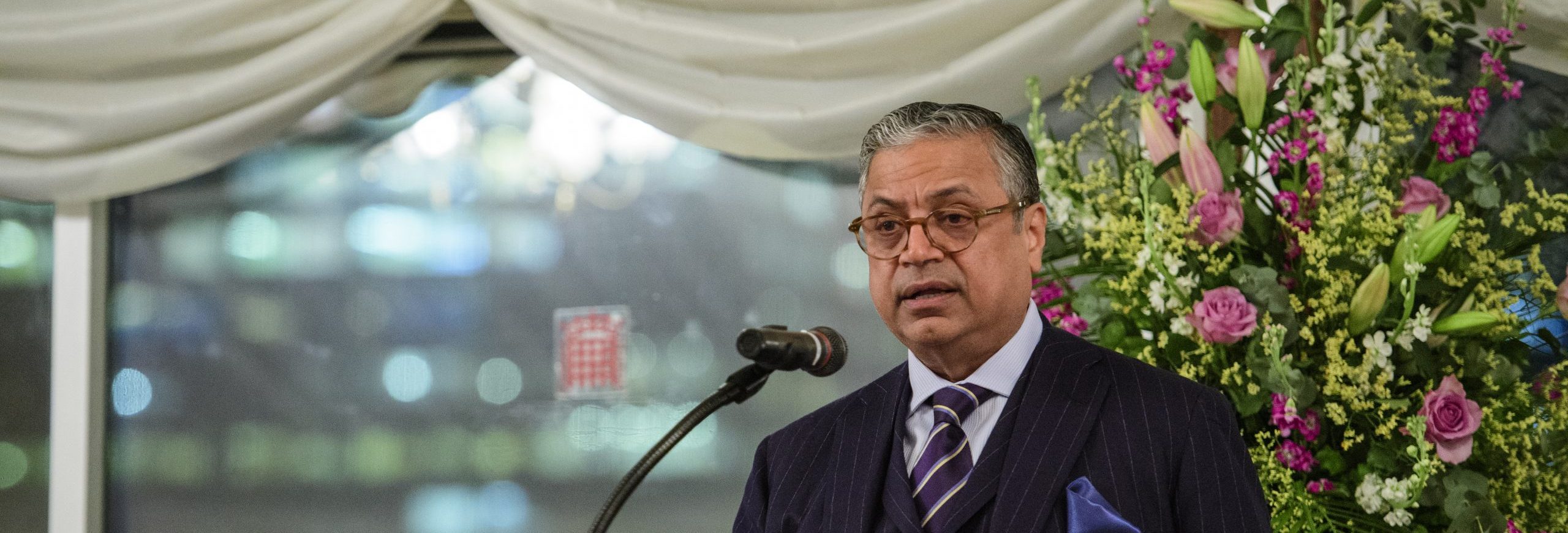 Gopal Subramanium speaking at an event