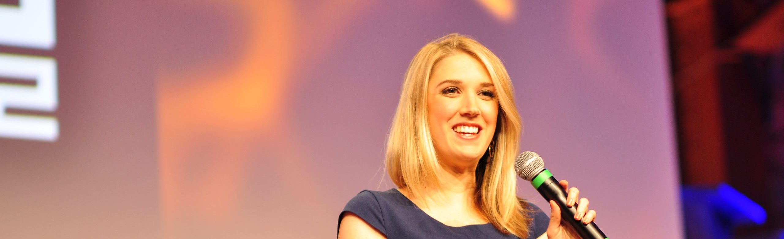 Jessica Gioglio presenting