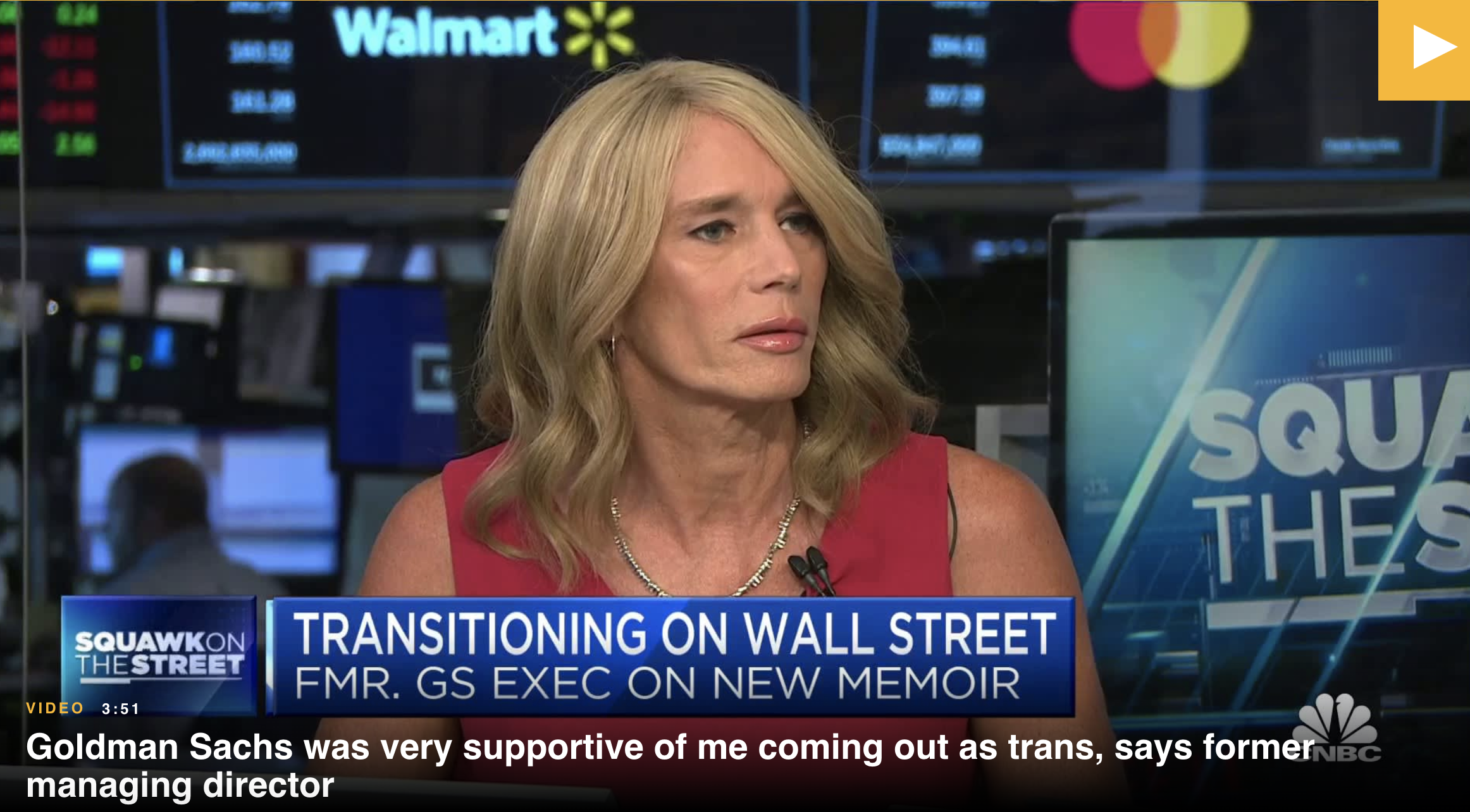 Goldman Sachs was very supportive of me coming out as trans, says former managing director